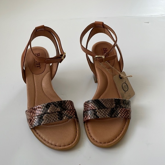 NWT Born Frilli Natural/Snake Sandal Size 6 - Picture 6 of 13